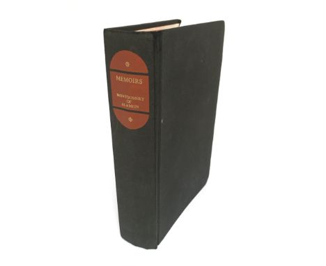 The Memoirs of Field-Marshal Montgomery, signed in blue ink on the title page and dated 3 November 1960. This autographed edi