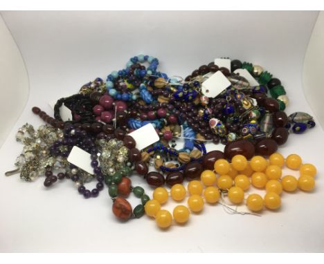 Another bag of vintage bead necklaces.