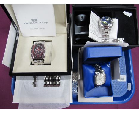 Oceanaut Spada Modern Gent's Wristwatch, in original box, together with an Oceanaut chronograph gent's wristwatch, boxed; and