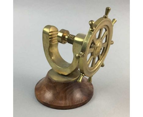 SHIP'S WHEEL NUTCRACKER, 12.5cm high