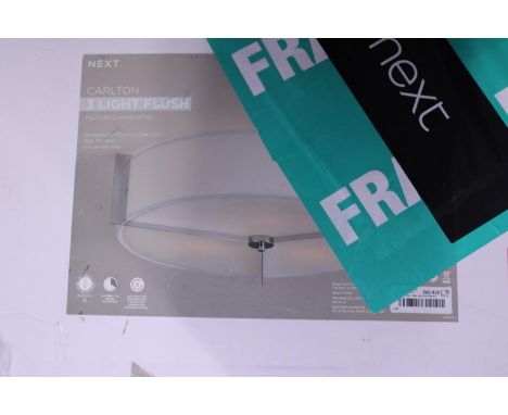 A new boxed Next ceiling light (unchecked) 