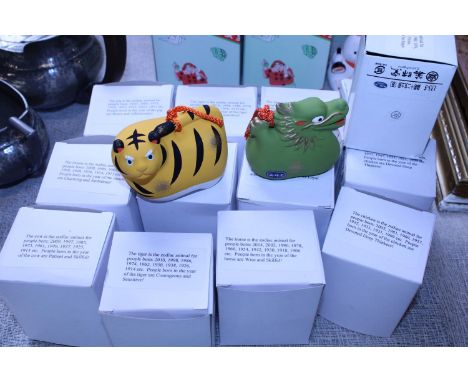 A selection of new assorted signs of the Zodiac ceramic figures 