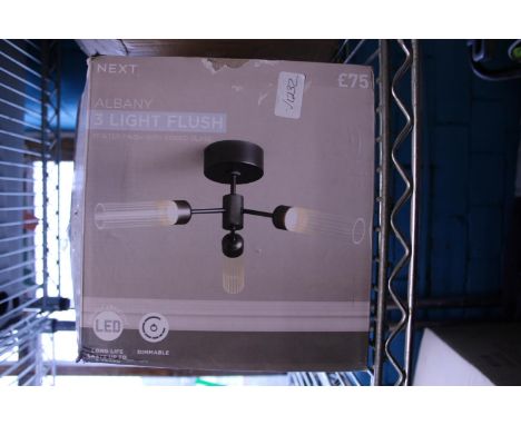A new boxed Next ceiling light (unchecked) 