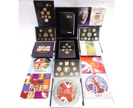 GREAT BRITAIN - ASSORTED  comprising a United Kingdom Coinage Royal Shield of Arms Proof Collection, 2008, seven coins, in pr