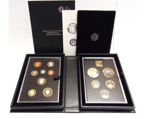 GREAT BRITAIN - UNITED KINGDOM PROOF COIN SET, COLLECTOR EDITION, 2015  thirteen coins and one medal, in presentation case of