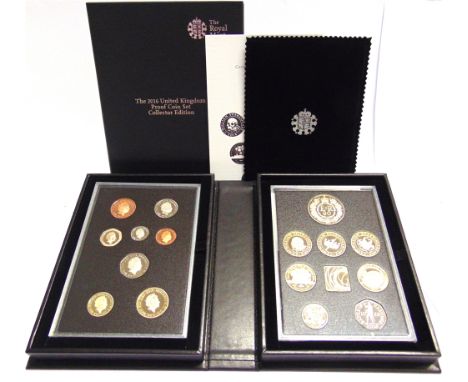 GREAT BRITAIN - UNITED KINGDOM PROOF COIN SET, COLLECTOR EDITION, 2016  sixteen coins and one medal, in presentation case of 