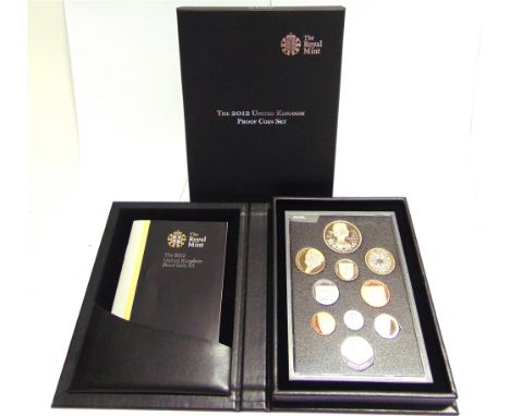 GREAT BRITAIN - UNITED KINGDOM PROOF COIN SET, 2012  ten coins, in presentation case of issue, complete with booklet.