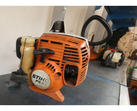 A Stihl petrol engine strimmer 