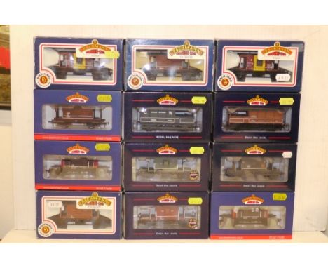 Bachmann OO Gauge Assorted Boxed Brake Vans, including SR, LMS, GWR and LNER vans and BR designs, in various liveries, all VG