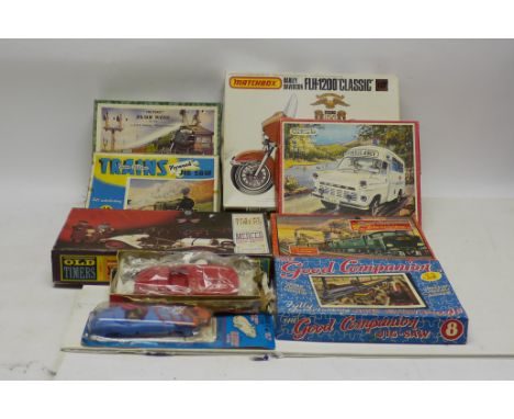 Victory Jigsaws, Model Kits and Others, Boxed Victory Jigsaws including Flying Scotsman, Good Companion examples including Th