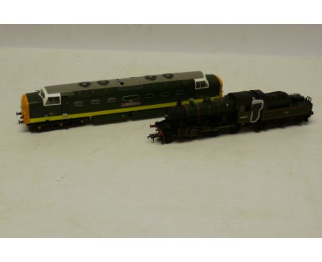 Bachmann OO Gauge BR Locomotives, comprising 32-525A 'Deltic' 'The King's Own Yorkshire Light Infantry' in two-tone green (nu