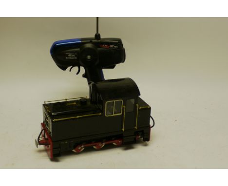 A Roundhouse Models Gauge 1 'Criccieth Castle' Diesel Locomotive and Controller, finished in glass black with nameplates supp