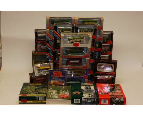 Exclusive First Editions, A boxed collection of 1:76 scale vintage and modern buses and coaches, including some limited editi