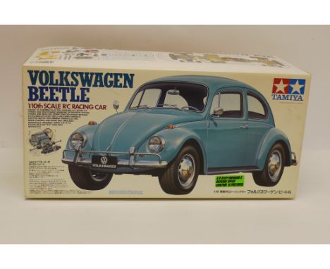 Tamiya Volkswagen Beetle, Shop sealed 1:10 scale R/C Racing Car (58173) by Tamiya 1996, G-E, Box G 