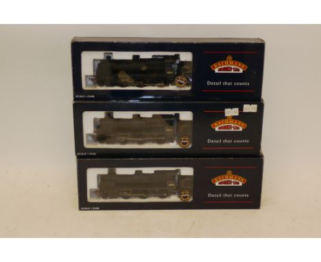 Bachmann OO Gauge BR (Ex-SR)  'N class' Steam Locomotives, comprising 32-151, 32-152, and 32-154, all in lined BR black as 31