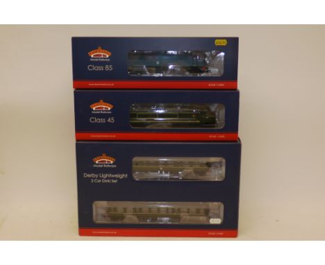 Bachmann OO Gauge BR Electric and Diesel Locomotives and DMU, comprising 31-676 class 85 electric locomotive in early blue as