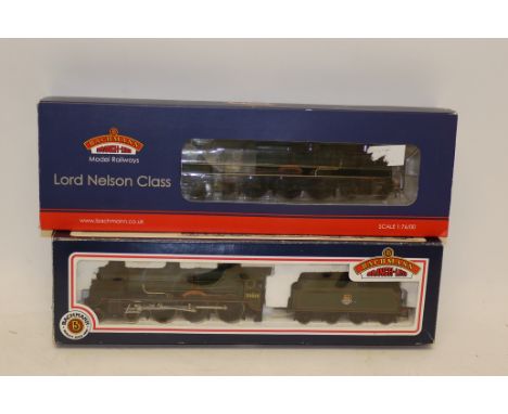 Bachmann OO Gauge BR (Ex-SR)  'Lord Nelson' class Steam Locomotives, comprising 31-405 and 31-409, both in lined BR green as 