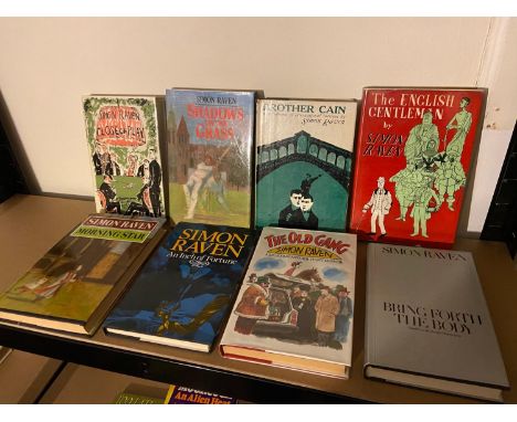 A collection of 8 hardback books by Simon Raven, to include various first editions 