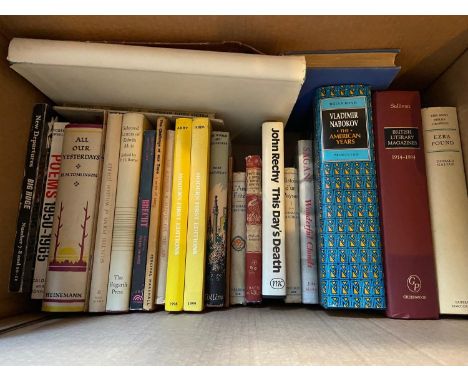 A Box of various mixed books which includes titles 'All Our Yesterdays' by H.T. TOMLINSON, Selected poems of William Jeffrey,