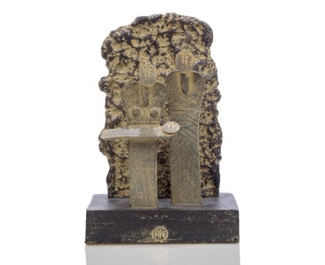 John Maltby (1936-), a large sculptural group c.1995, impressed seal to base and signed and titled underneath 'Family Group w