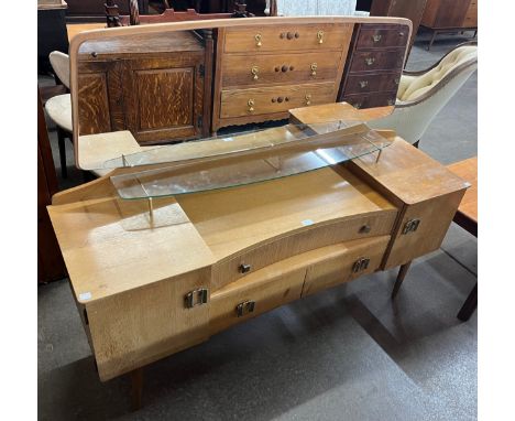 A light oak dressing table 