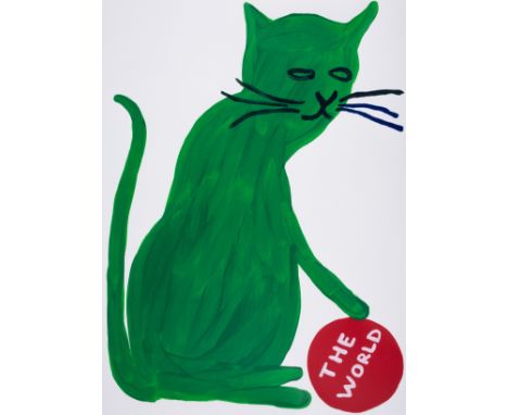 δ David Shrigley (b.1968)The WorldLithograph printed in colours, 2019, initialled and dated in pencil verso, numbered from th