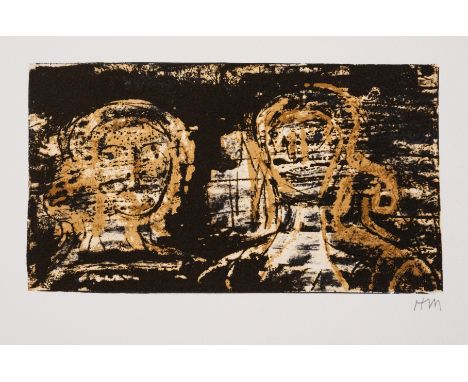 δ Henry Moore (1898-1986)Two Heads (Cramer 318)Lithograph printed in colours, 1973, initialled in pencil, aside from the edit
