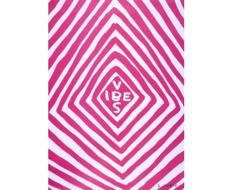 δ David Shrigley (b.1968)VibesOffset lithograph in colours, 2018, signed in black ink, from the edition of 250, published by 