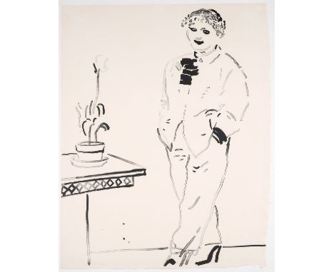 δ David Hockney (b.1937)Celia Amused (MCA Tokyo 222)Lithograph, 1979, signed and dated in red pencil, numbered from the editi