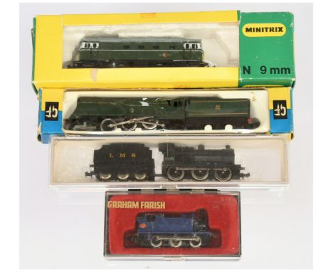 Minitrix N Gauge Graham Farish Locomotives - to include N204 Class 27 'D5379' in BR Green with Yellow ends, Streamlined Bulli