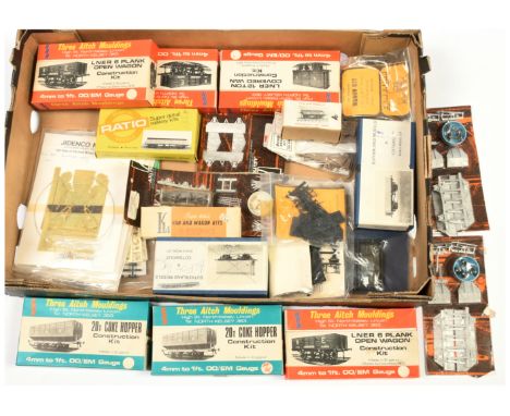 Ian Kirk, Three Aitch Mouldings and Similar OO Gauge mixed group of Unbuilt Plastic and White Metal Wagon Kits to include 4x 