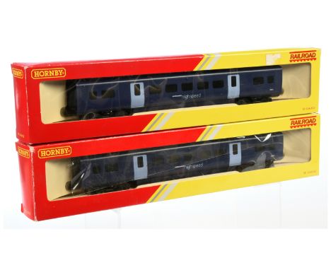 Hornby Railroad Pair of R4438&nbsp; Hitachi Class 395 Blue Rapier Standard Coach. Condition Good to Excellent in Good Boxes.