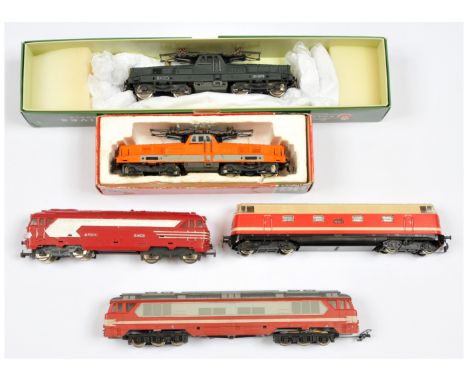 JOUEF 'HO' Gauge &amp; similar - to include HJ2338 SNCF BB12079, in a Rails of Sheffield box with info stating Non-runner/Spa