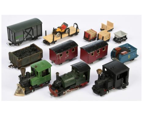Jouef, Arnold &amp; similar 009 gauge unboxed loco's &amp; Rolling stock - Jouef 0-4-0 EB No.5, Kit built locomotive with Arn