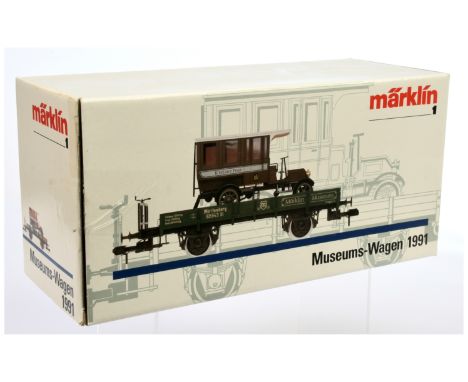 Marklin Gauge 1 Museums-Wagen 1991 - Includes K.Wurtt. Post van. Conditions: Generally Excellent to Excellent Plus in Good Pl