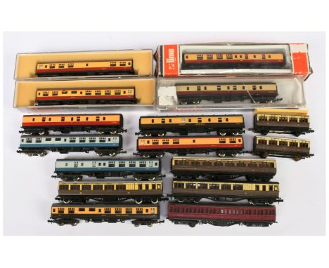 Lima N Gauge &amp; Similar British Outline coaches - To include Intercity Buffet and Brake, GWR 4-wheel carriages, Plus other