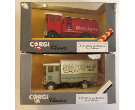 2 boxed Corgi AEC 508 5 ton cabover lorries.