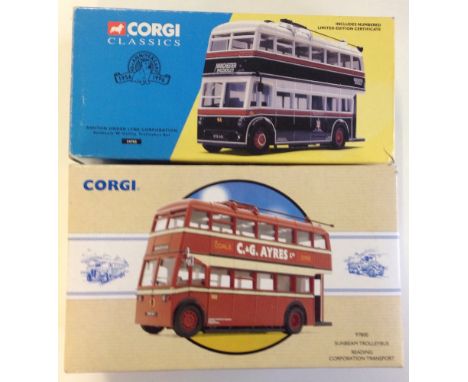 2 boxed Corgi Trolleybuses