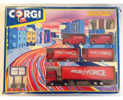 A boxed Corgi Superhauler despatch set - Parcelforce.