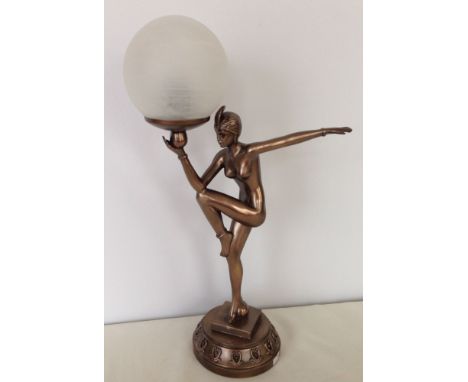 Art Deco style ball lamp.