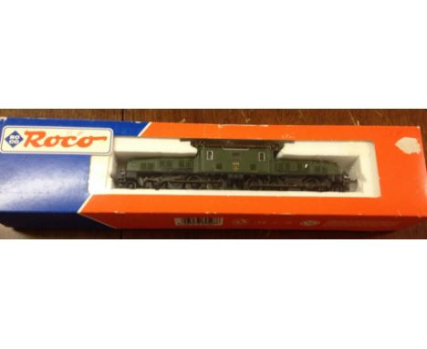 An Austrian Roco HO gauge overhead power line engine #69528.