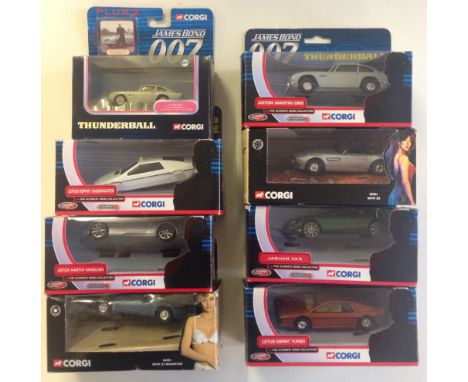 8 boxed Corgi James Bond 007 cars.