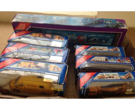 7 boxed Siku lorries & vans to include a 1:55 scale.