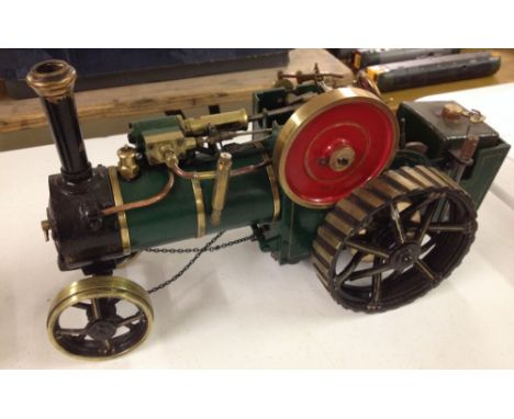A large scratch built live steam traction engine 37cm long x 21cm high