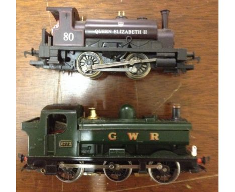 2 Hornby OO gauge tank engine - GWR 8773 & 80 Queen Elizabeth II.