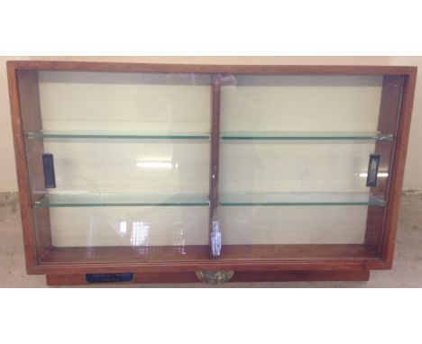 A 2 shelf model display cabinet landscape orientation - 50 x 76cm