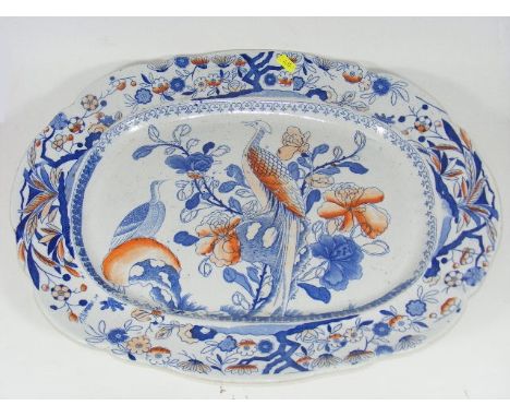A 19thC. Comb Back Mason's Ironstone Meat Platter 