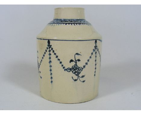 18thC. Pearlware Caddy