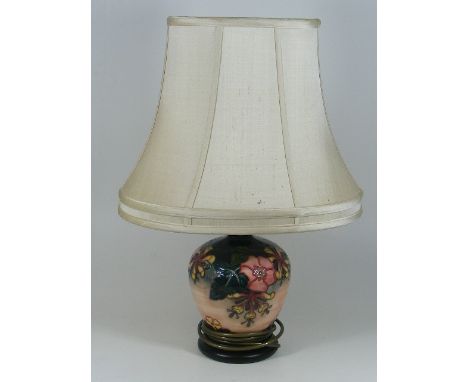 A Moorcroft Pottery Lamp