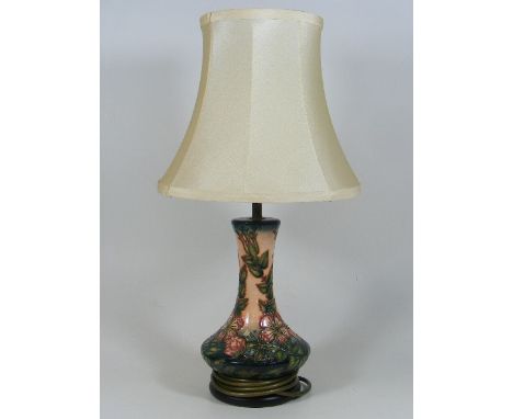 A Moorcroft Pottery Lamp